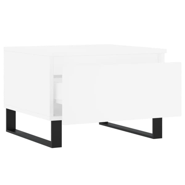vidaXL Soffbord 2 st vit 50x46x35 cm konstruerat trä - Soffbord