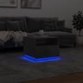 Miniatyrbillede 6 af 11: vidaXL sofabord med LED-lys 50x49x40 cm betongrå -  Sofaborde