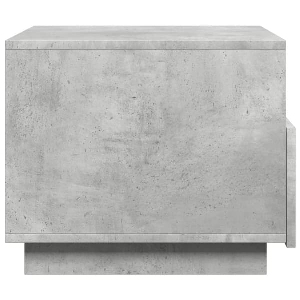 vidaXL sofabord med LED-lys 50x49x40 cm betongrå - Sofaborde