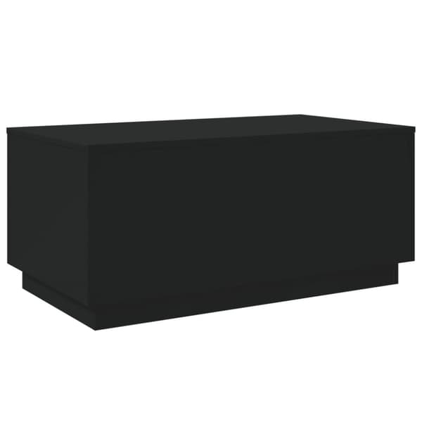 vidaXL Sohvapöytä LED-valoilla musta 90x50x40 cm - Kahvipöydät