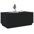 Pikkukuva 7 / 11: vidaXL Sohvapöytä LED-valoilla musta 90x50x40 cm -  Kahvipöydät