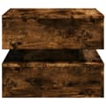 Miniatyrbillede 9 af 11: vidaXL sofabord med metalben 50x50x40 cm røget egetræsfarve -  Sofaborde
