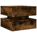 Miniatyrbillede 10 af 11: vidaXL sofabord med metalben 50x50x40 cm røget egetræsfarve -  Sofaborde