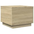 Miniatyrbillede 4 af 11: vidaXL sofabord med LED-lys 50x50x40 cm sonoma-eg -  Sofaborde