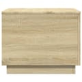 Miniatyrbillede 8 af 11: vidaXL sofabord med LED-lys 50x50x40 cm sonoma-eg -  Sofaborde