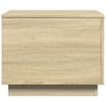 Miniatyrbillede 9 af 11: vidaXL sofabord med LED-lys 50x50x40 cm sonoma-eg -  Sofaborde