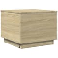 Miniatyrbillede 10 af 11: vidaXL sofabord med LED-lys 50x50x40 cm sonoma-eg -  Sofaborde