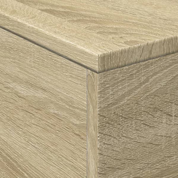 vidaXL sofabord med LED-lys 50x50x40 cm sonoma-eg - Sofaborde