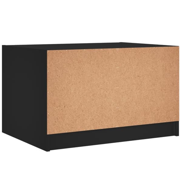 vidaXL Sohvapöytä lasiovilla musta 68x50x42 cm - Kahvipöydät