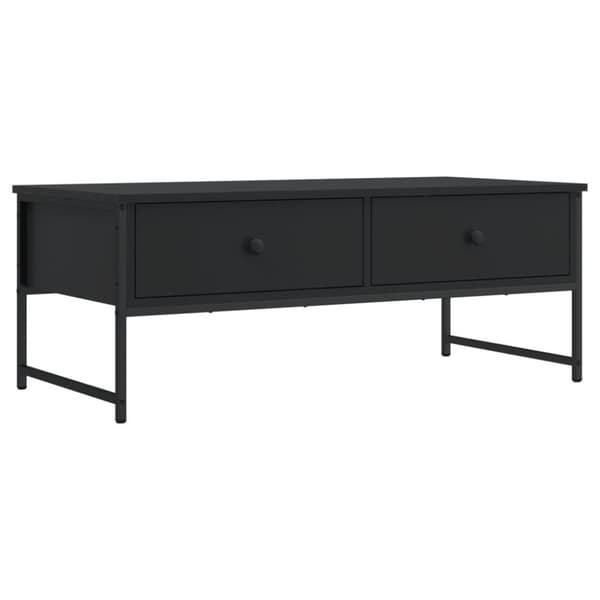 vidaXL Soffbord svart 101x49x39,5 cm konstruerat trä - Soffbord