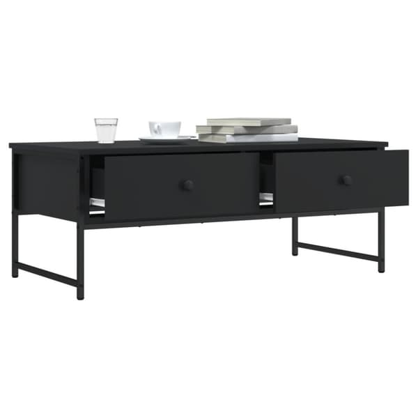 vidaXL Soffbord svart 101x49x39,5 cm konstruerat trä - Soffbord