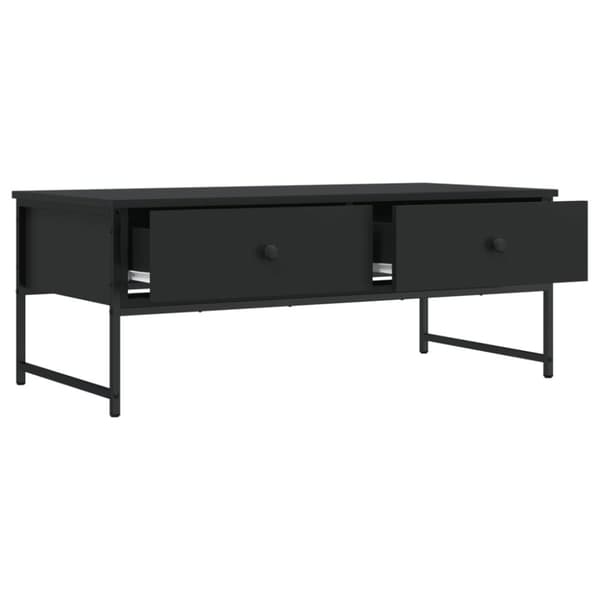 vidaXL Soffbord svart 101x49x39,5 cm konstruerat trä - Soffbord