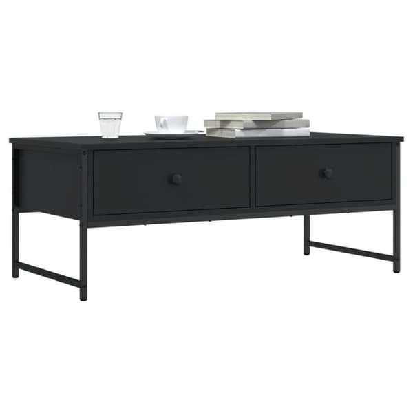 vidaXL Soffbord svart 101x49x39,5 cm konstruerat trä -  Soffbord