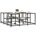 Miniatyrbillede 5 af 11: vidaXL sofabord 91x91x40 cm konstrueret træ sonoma-eg -  Sofaborde