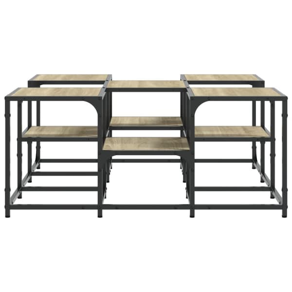 vidaXL sofabord 91x91x40 cm konstrueret træ sonoma-eg - Sofaborde