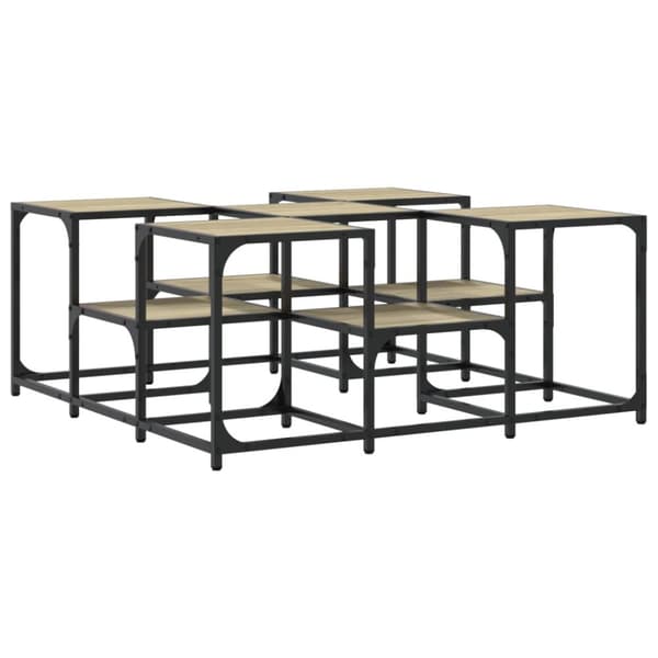 vidaXL sofabord 91x91x40 cm konstrueret træ sonoma-eg - Sofaborde
