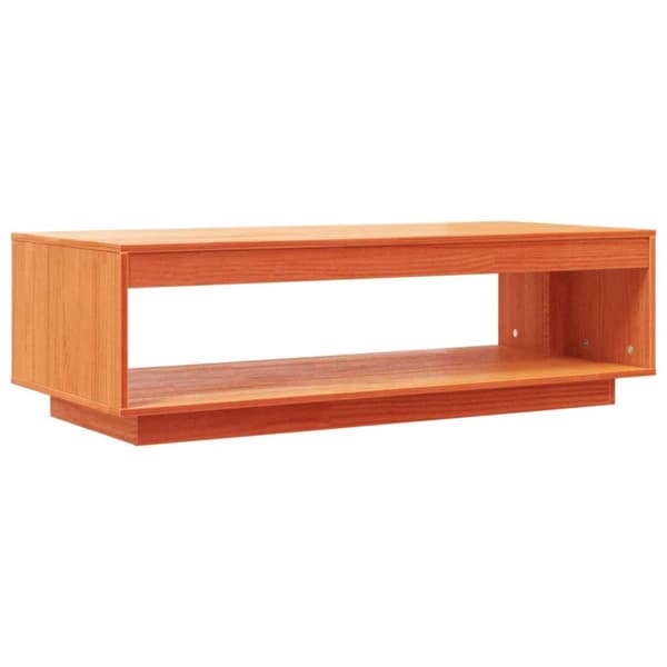 vidaXL Soffbord vaxbrun 110x50x33,5 cm massiv furu - Soffbord