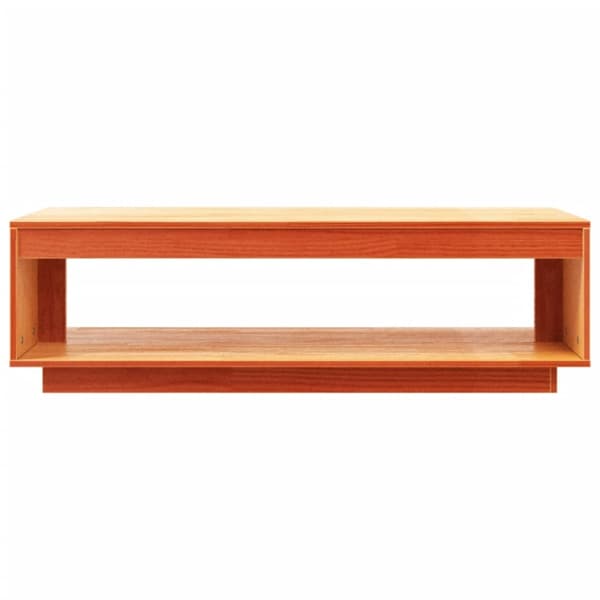 vidaXL Soffbord vaxbrun 110x50x33,5 cm massiv furu - Soffbord