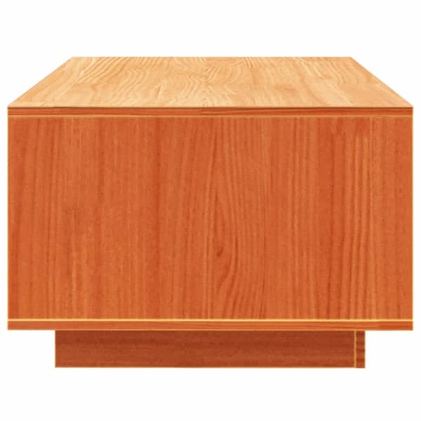 vidaXL Soffbord vaxbrun 110x50x33,5 cm massiv furu - Soffbord