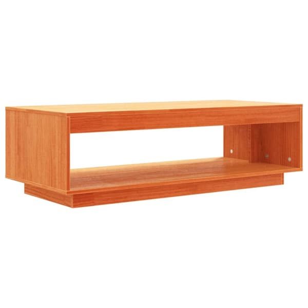 vidaXL Soffbord vaxbrun 110x50x33,5 cm massiv furu - Soffbord