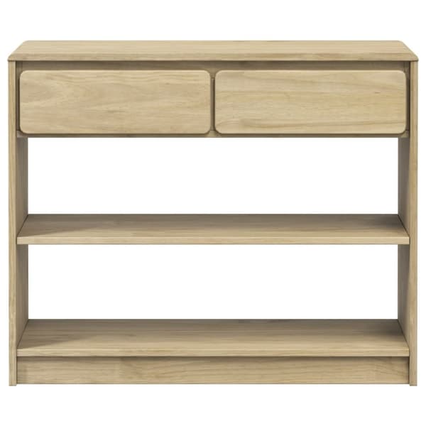 vidaXL Konsolipöytä SAUDA tammenvärinen 89,5x36,5x73 cm täysi mänty -  Konsolipöydät