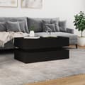 Miniatyrbillede 5 af 11: vidaXL sofabord med LED-lys 90x50x40 cm sort -  Sofaborde