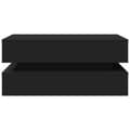 Miniatyrbillede 8 af 11: vidaXL sofabord med LED-lys 90x50x40 cm sort -  Sofaborde