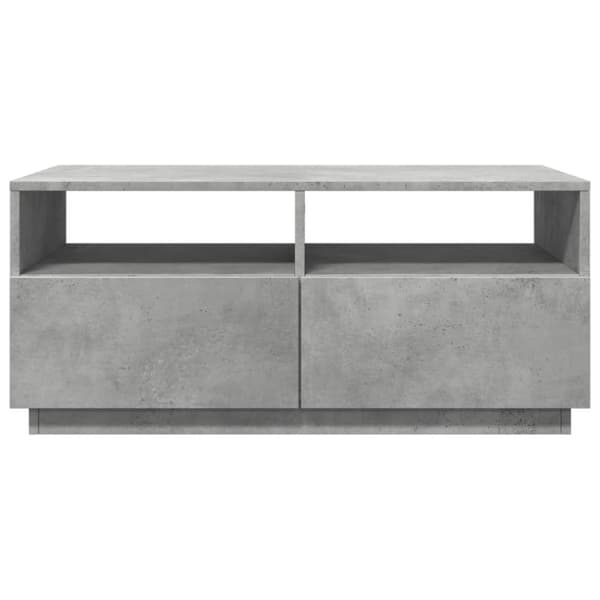 vidaXL Sohvapöytä LED-valoilla betoninharmaa 90x49x40 cm -  Kahvipöydät