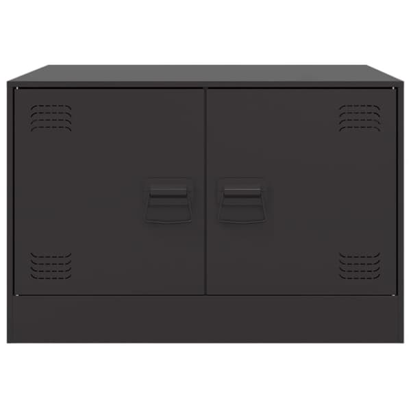 vidaXL sofabord 67x50x44 cm stål sort