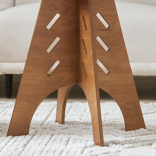 Puinen Rootz-sivupöytä - Sohvapöytä - Tenon-liitospöytä - Helppo koota - Kestävä - Ympäristöystävällinen - K55cm x Ø46,5cm