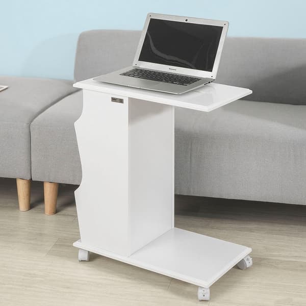 Rootz Modern Sidobord med iPad-plats - Soffbord - Sängbord - MDF-konstruktion - Förvaringsfack - Perfekt för vardagsrum och sovrum - 53cm x 63cm x 31c