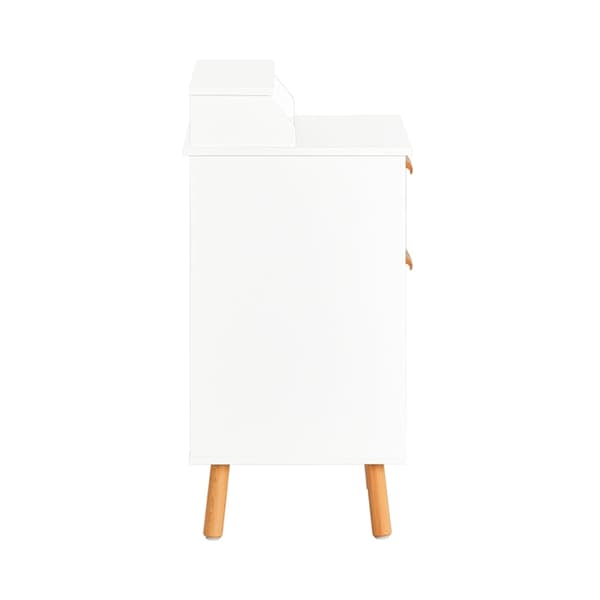 Rootz Sängbord - Nattduksbord - Sidobord - Funktionellt med avskildhet - Trådhål för laddning - Stabila bokben - 40cm x 71cm x 35cm