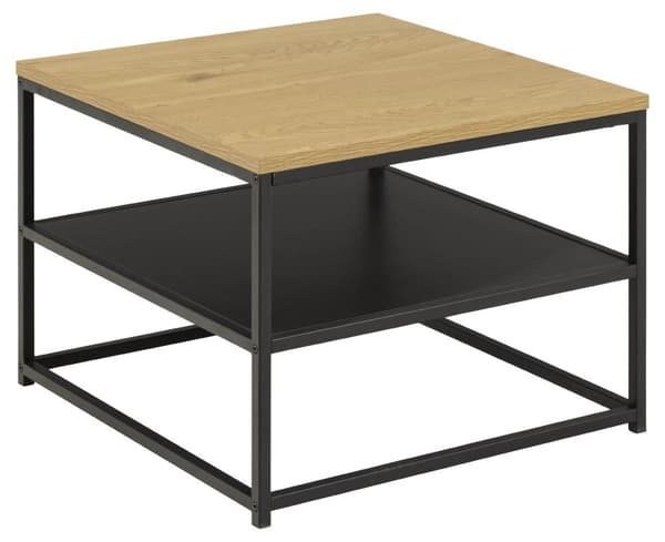 Gila sofabord 55x55x42cm, 1 hylle,  eik dekor.