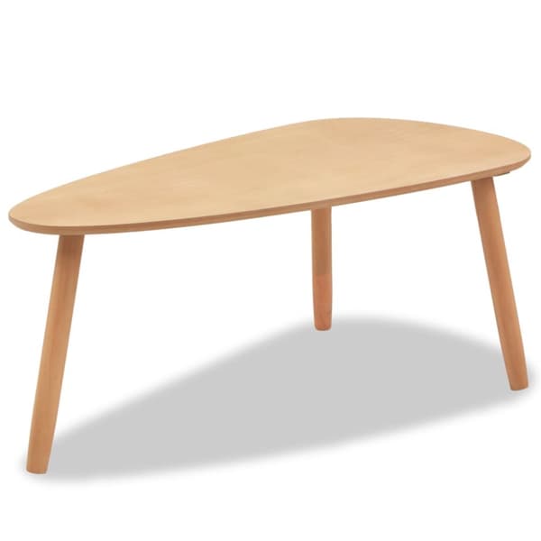 The Living Store sofabordssæt i 2 dele massivt fyrretræ brun -  Sofaborde