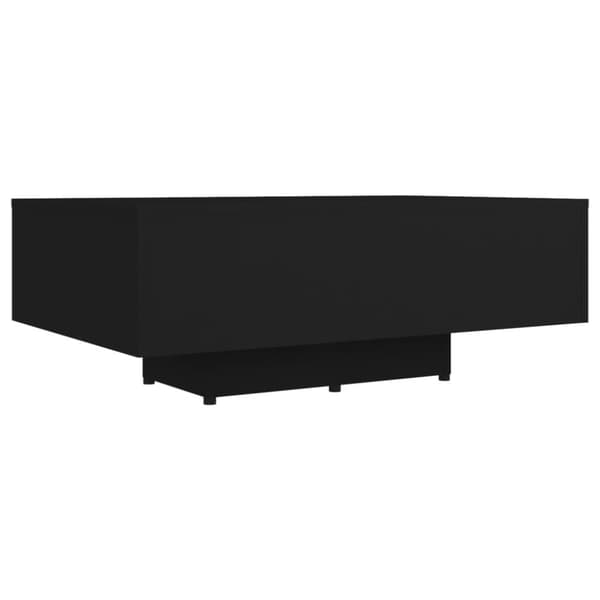 The Living Store Soffbord svart 85x55x31 cm konstruerat trä -  Soffbord