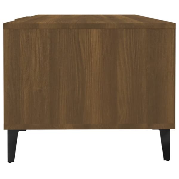 The Living Store Soffbord brun ek 102x50x40 cm konstruerat trä - Soffbord
