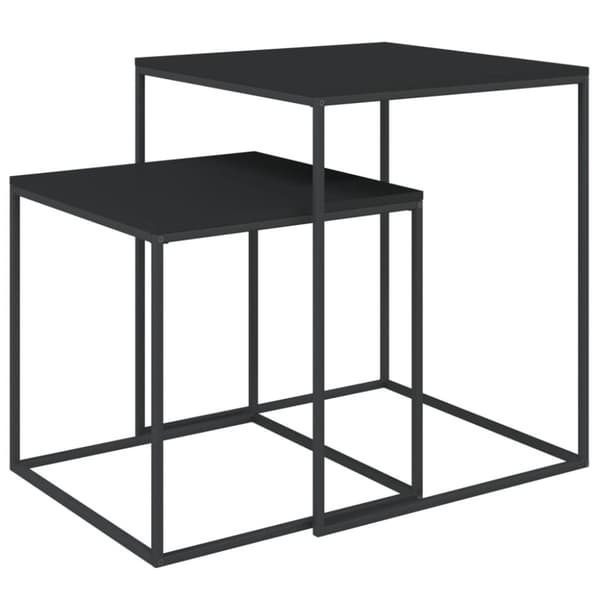 The Living Store sofaborde 2 stk. konstrueret træ og metal - Sofaborde