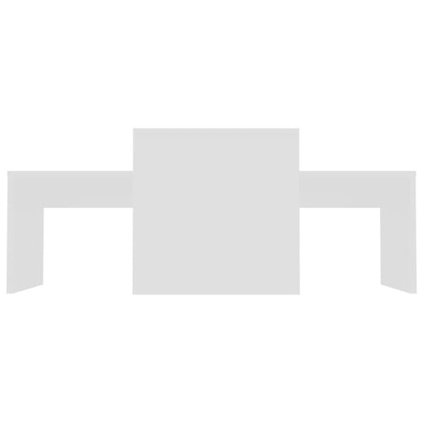 The Living Store Soffbord set vit 100x48x40 cm konstruerat trä - Soffbord