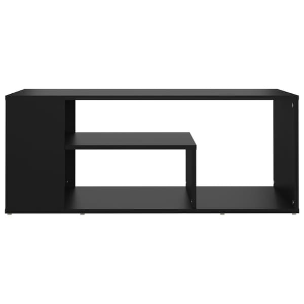 The Living Store Soffbord svart 100x50x40 cm spånskiva - Soffbord
