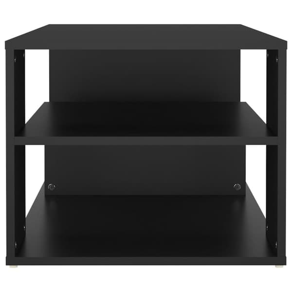 The Living Store Soffbord svart 100x50x40 cm spånskiva - Soffbord