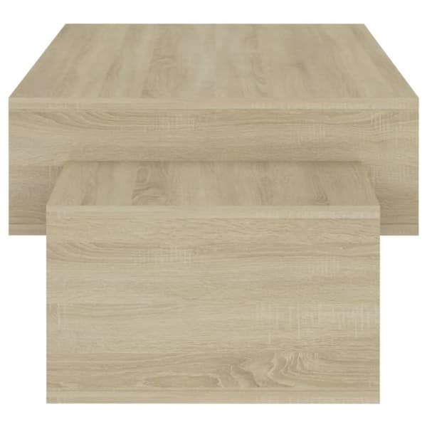 The Living Store Soffbord sonoma-ek 105x55x32 cm konstruerat trä - Soffbord