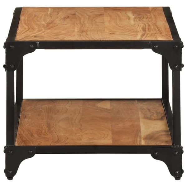 The Living Store Soffbord 90x45x35 cm massivt akaciaträ - Soffbord