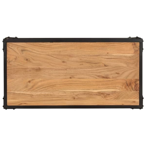 The Living Store Soffbord 90x45x35 cm massivt akaciaträ - Soffbord