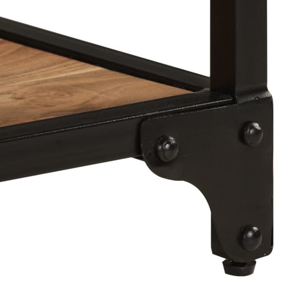 The Living Store Soffbord 90x45x35 cm massivt akaciaträ - Soffbord
