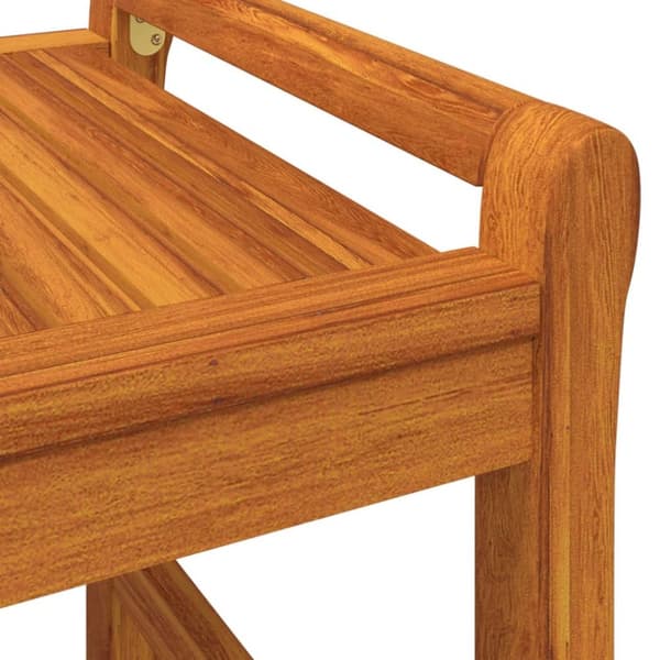 The Living Store sofabord 100x50x50 cm massivt akacietræ - Sofaborde