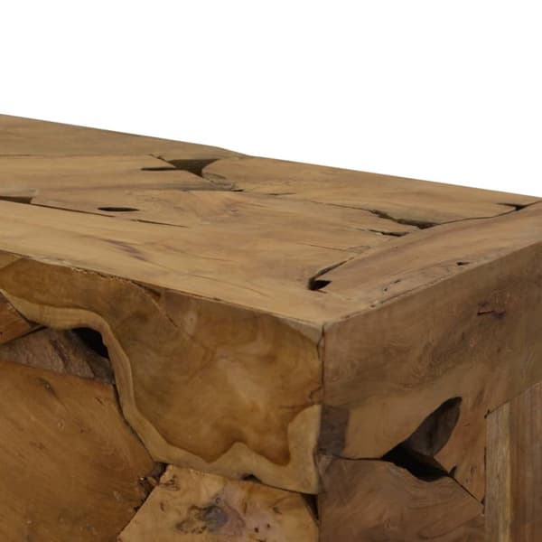 The Living Store Soffbord 90x50x30 cm äkta teak brun -  Soffbord