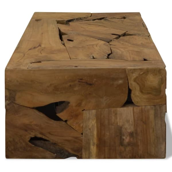 The Living Store Soffbord 90x50x30 cm äkta teak brun -  Soffbord
