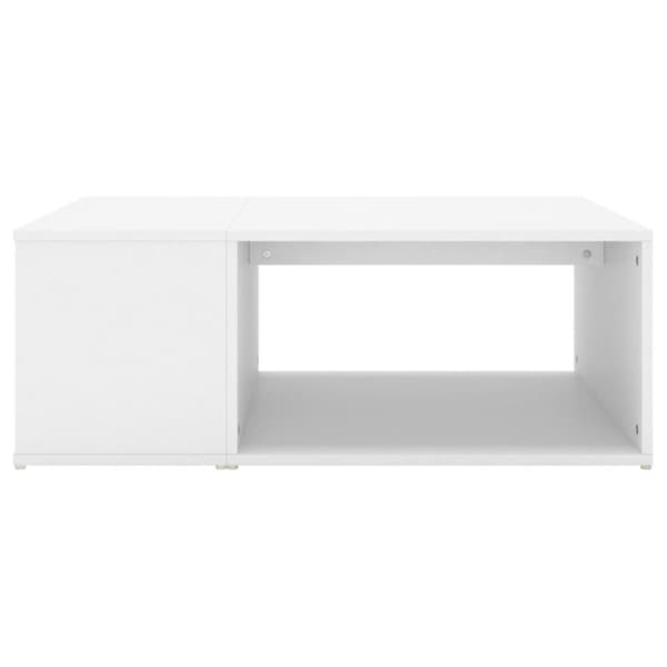 The Living Store sofabord 90x67x33 cm konstrueret træ hvid -  Sofaborde