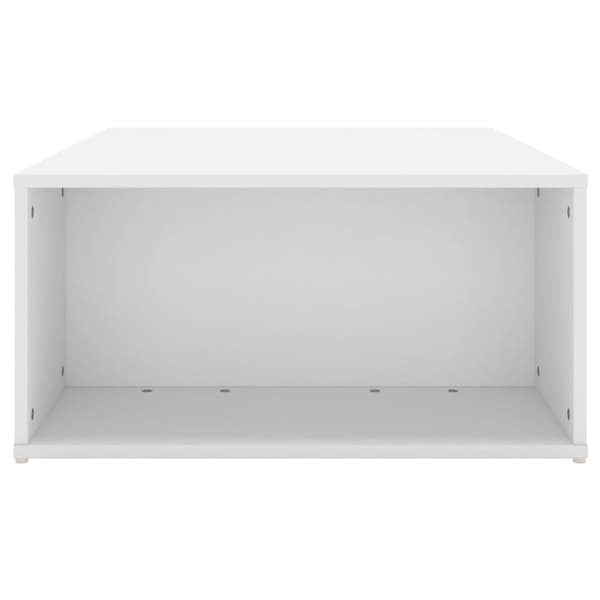 The Living Store sofabord 90x67x33 cm konstrueret træ hvid -  Sofaborde