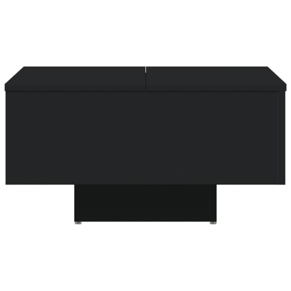 The Living Store Soffbord svart 60x60x31,5 cm konstruerat trä -  Soffbord